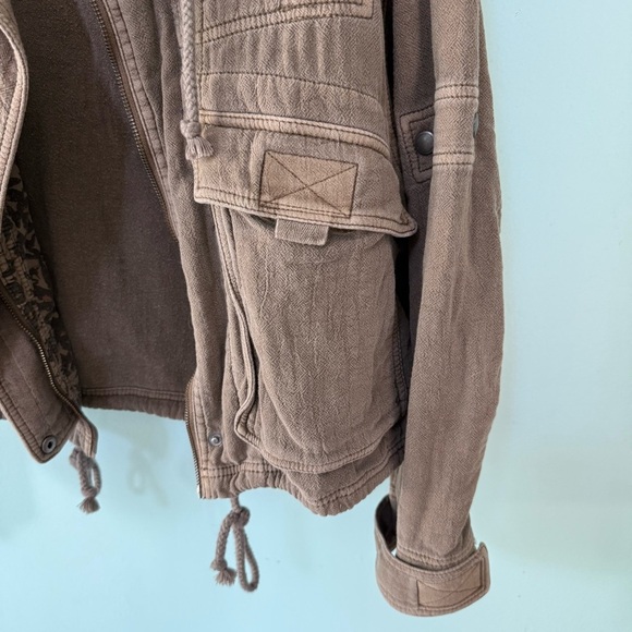 FREE PEOPLE EYES ON YOU SURPLUS OVERSIZED BAGGY JACKET WOMENS XS NWT UTILITY - Picture 8 of 11